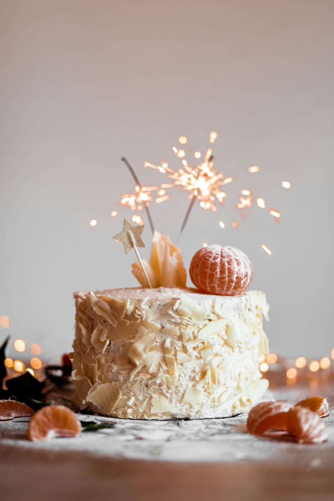 White Chocolate Mandarin Cake