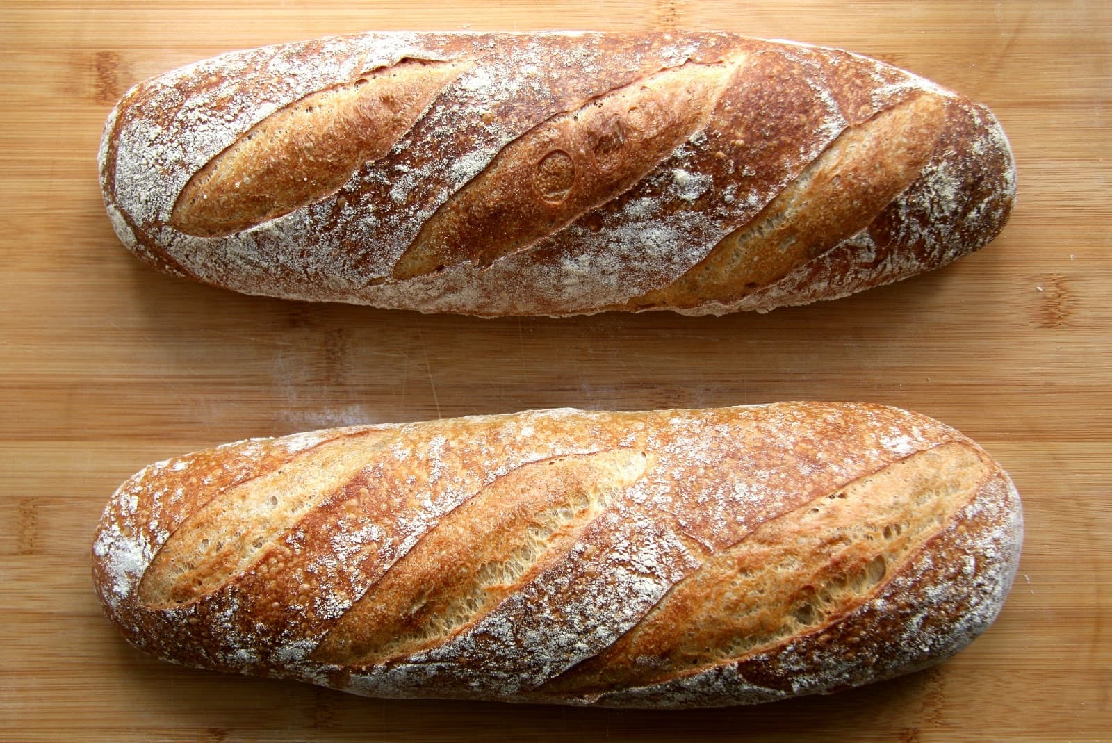 Rustic Sourdough Baguette